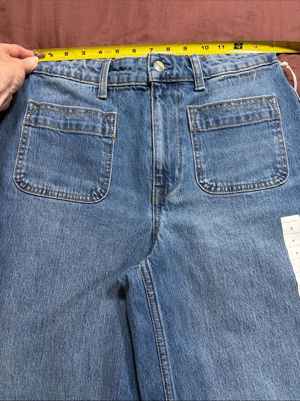 Women’s Wide Leg High Waisted Jeans by Free Assembly Brand. NWT! - Picture 12 of 16